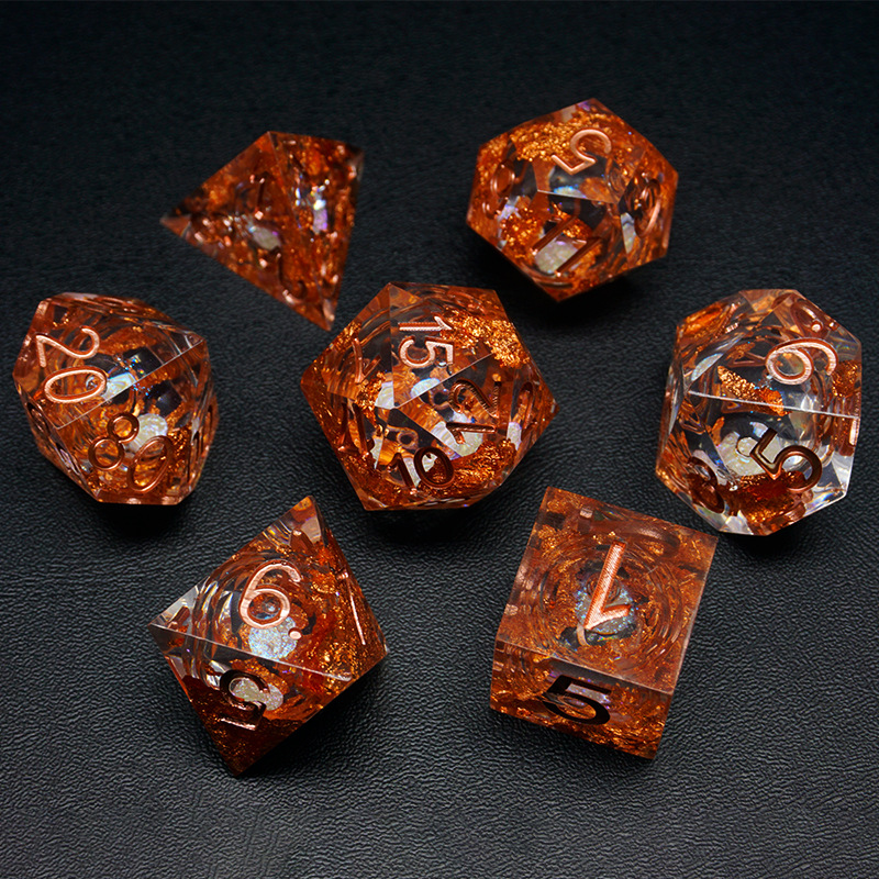 Agate and Crystal Dice