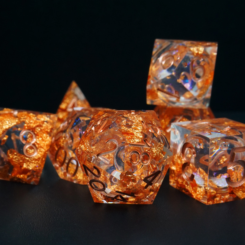 Agate and Crystal Dice